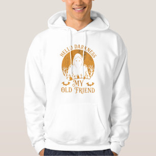 Sudadera Hola Oscuridad Viejo Amigo Segador Luna Naranja Tu