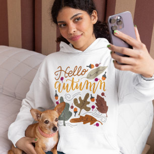 Sudadera Hola Otoño, Otoño Cae Vibes