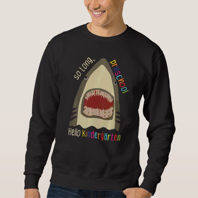 Sudadera Hola preescolar, bribón infantil, tiburón preescol (Anverso)