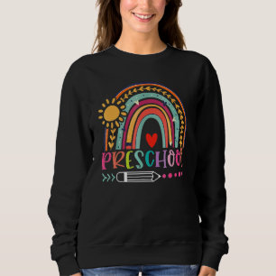 Sudadera Hola Preescolar Curso De Arcoiris Para Chicas De M