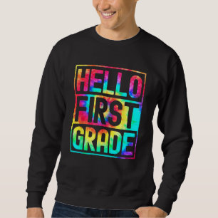 Sudadera Hola primer grado de vuelta a la escuela maestro d