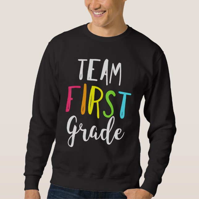Sudadera Hola Primer Grado Equipo Primer Grado Volver A La  (Anverso)