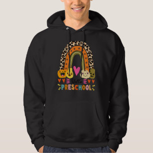 Sudadera Hola Profesor De Arcoiris De Boho De Preescolar De
