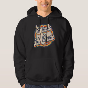Sudadera Hola Profesor Retro De Quinto Grado Primer Día De