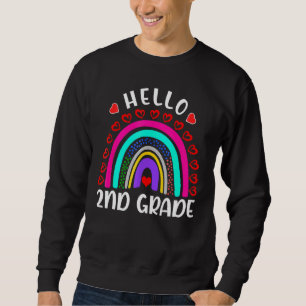 Sudadera Hola, profesores de arco iris de 2º grado, niños d