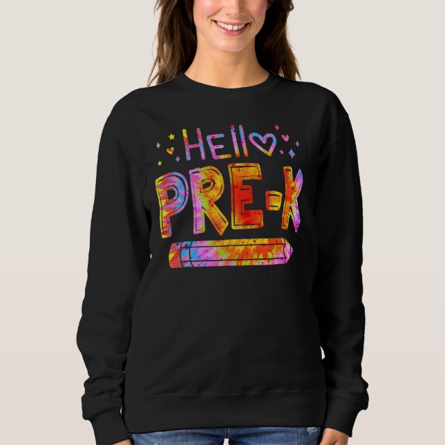 Sudadera Hola Profesores De Predicación K Niños De Vuelta A (Anverso)