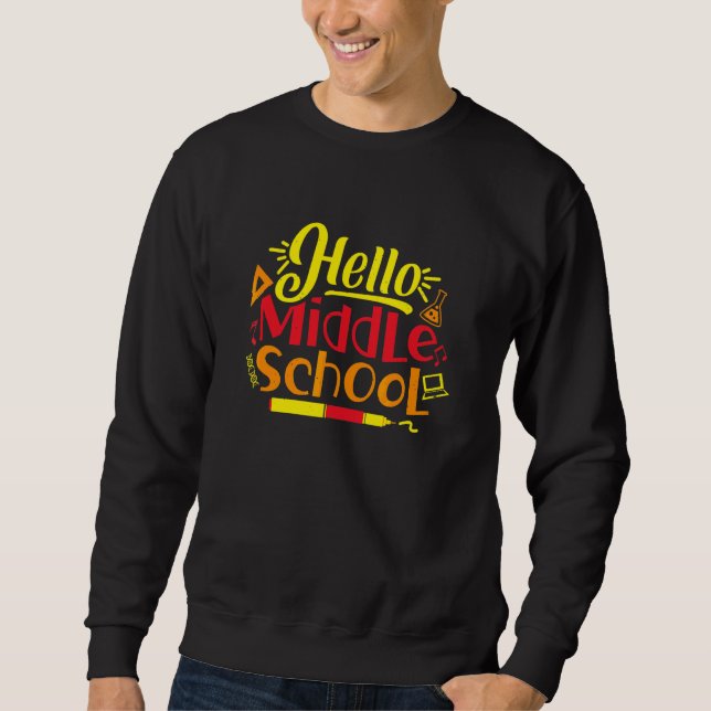 Sudadera Hola Profesores de Secundaria Junior Highschool St (Anverso)