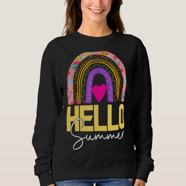Sudadera Hola Rainbow 5 de verano (Anverso)