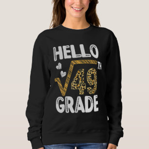 Sudadera Hola Raíz Cuadrada De Leopar 49° Grado 1° Día
