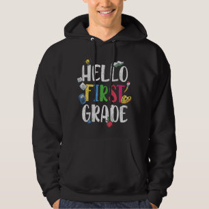 Sudadera Hola Regalo para la clase de primer grado de vuelt