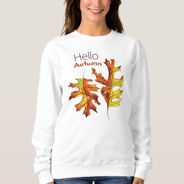 Sudadera Hola, Saltos de Otoño, Hermoso amante de la Natura (Anverso)