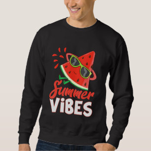 Sudadera Hola sandía de verano con gafas de sol