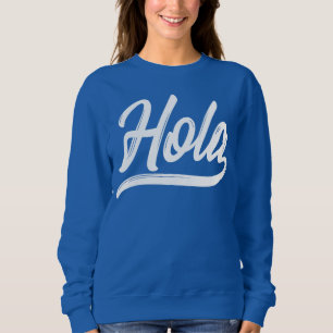 Sudadera Hola Script (blanco)