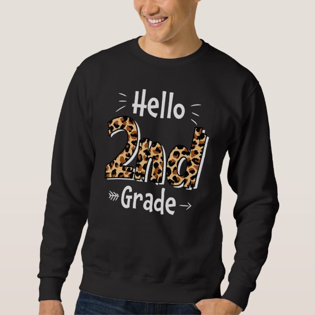 Sudadera Hola segundo grado Cute segundo grado (Anverso)