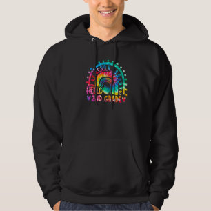 Sudadera Hola segundo grado de aguijón arcoiris de segundo