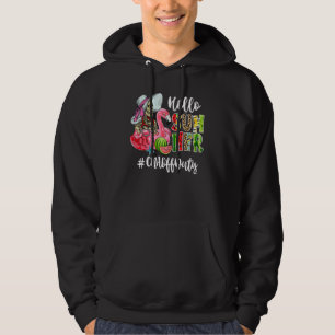 Sudadera Hola Skull Flamingo Float Watermelon Cna O