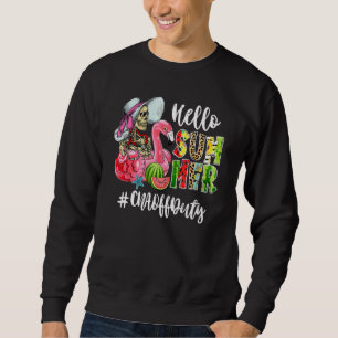 Sudadera Hola Skull Flamingo Float Watermelon Cna O