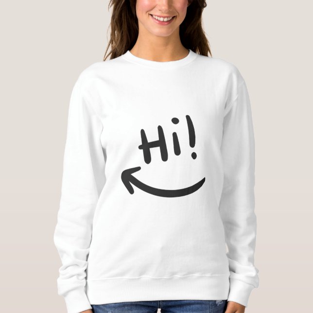 Sudadera Hola sonriendo (Anverso)