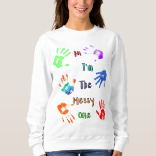 Sudadera Hola, soy el desordenado - Paint Handprints