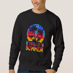 Sudadera Hola Summer Beach Tie Dye Vacaciones Para Hombres 
