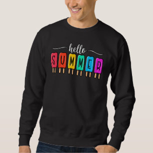 Sudadera Hola Summer Popsicle Ice Cream Frozen Gelato