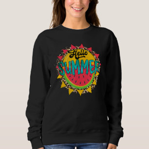 Sudadera Hola Summer Sunshine Watermelon Summer Vibes Fami