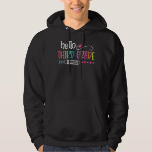 Sudadera Hola, tercer grado de diversión, tercer grado de v