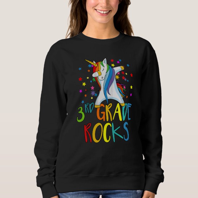 Sudadera Hola Tercer Grado Rocks  Profesor de 3er Grado Apr (Anverso)