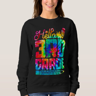 Sudadera Hola Tercer Grado Tie Dye Regreso a Clases Primer 