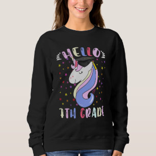 Sudadera Hola, Unicornio mágico de séptimo grado