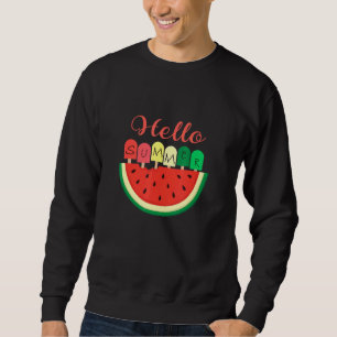 Sudadera Hola vacaciones de verano Hielo Popsicle Lolly Wat