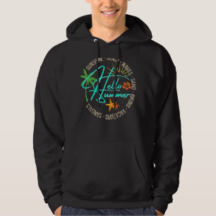 Sudadera Hola veraneantes Tropical Beach Vacaciones Palm Tr