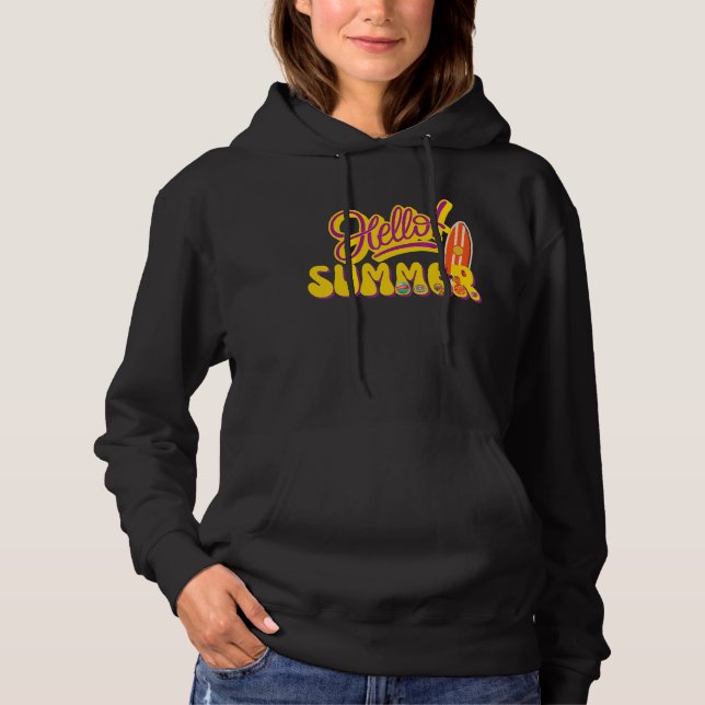 Sudadera Hola veraniego de vacaciones de verano de playa (Anverso)