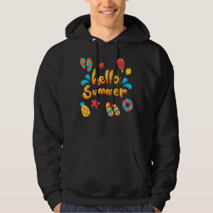 Sudadera Hola veraniego Flip Flop Summer Fruit Ice Beach Tr