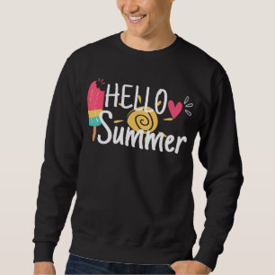 Sudadera Hola verano vacaciones helado helado helado popsic