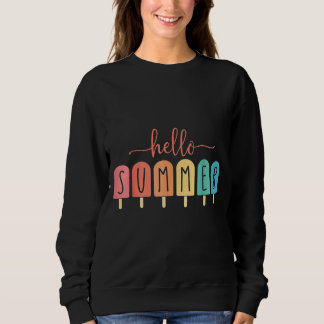 Sudadera Hola verano vacaciones helado helado helado popsic