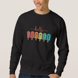 Sudadera Hola verano vacaciones helado helado helado popsic