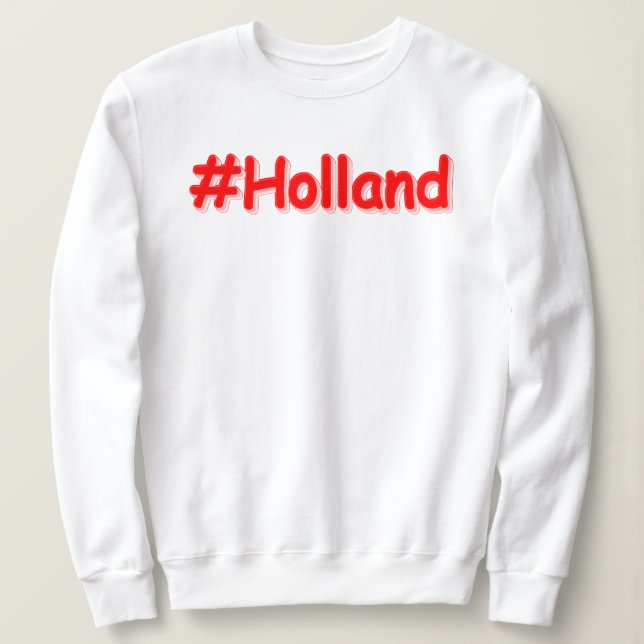 Sudadera "Holanda", diseño elegante. ¡Hazte con una en Zazz (Anverso del diseño)