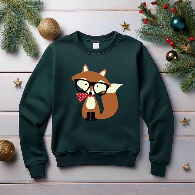 Sudadera Holiday Hipster Brown Fox (Subido por el creador)
