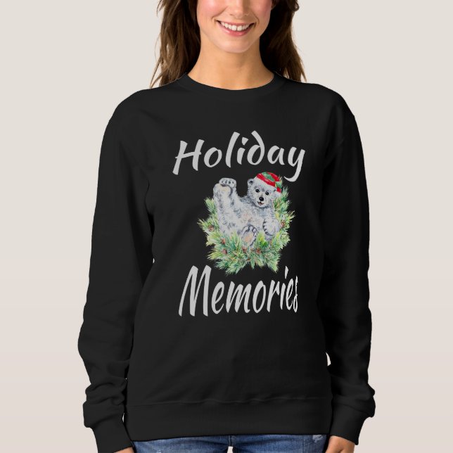 Sudadera Holiday Memories Matching Family Group Polar Bear  (Anverso)