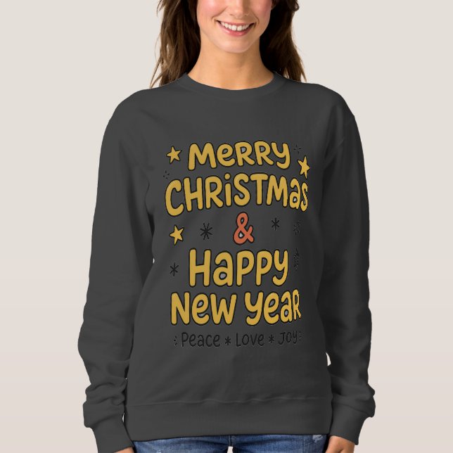 Sudadera Holiday Merry Christmas Gift Sweatshirt for Women (Anverso)