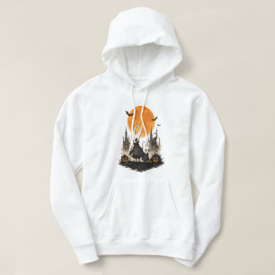 Sudadera Hollow Knight Halloween Luna Espeluznante Calabaza