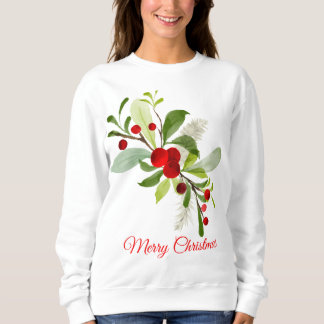 Sudadera Holly Berries Feliz Navidad