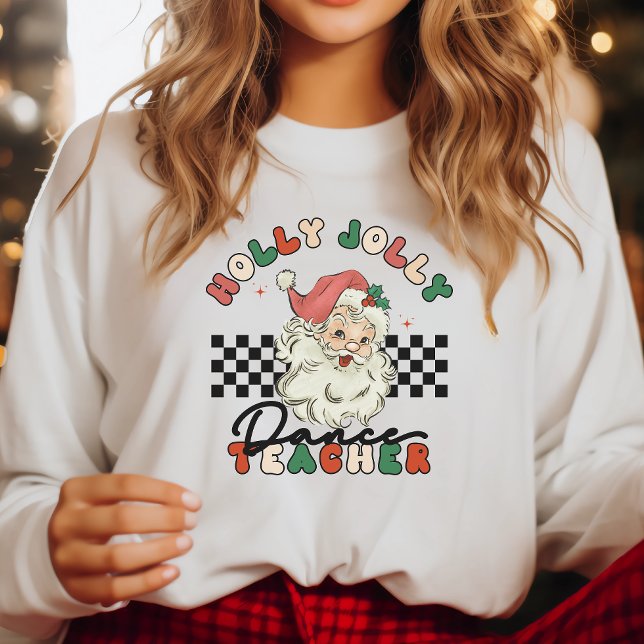 Sudadera Holly Jolly Dance Teachers Navidad Retro (Subido por el creador)