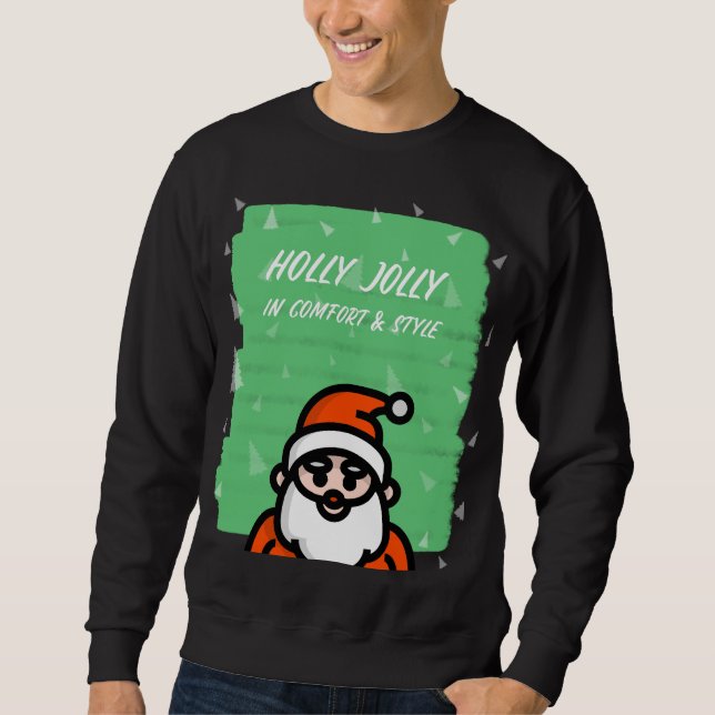 Sudadera Holly Jolly en Navidades de confort y estilo (Anverso)