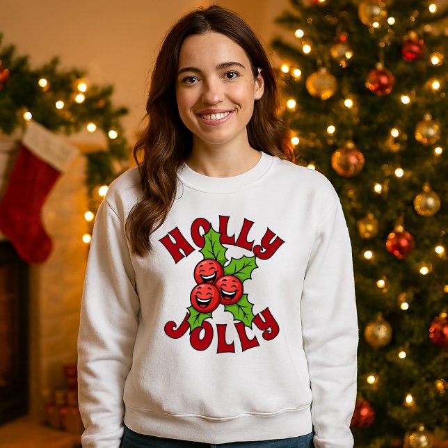 Sudadera Holly Jolly Funny Laughing Holly Navidades (Subido por el creador)