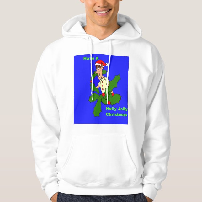 Sudadera Holly Jolly Navidades Hoodie (Anverso)