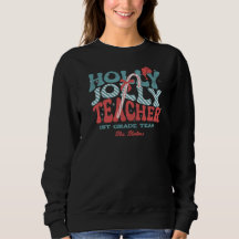 Holly Jolly Teachers Navidad Retro