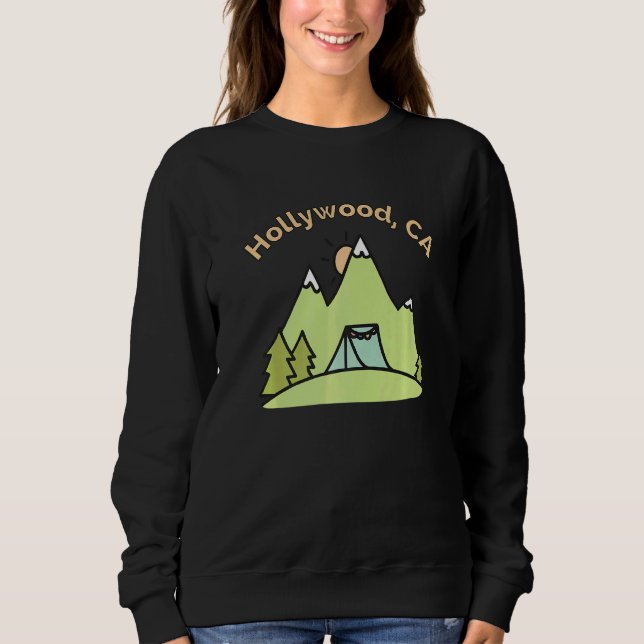 Sudadera Hollywood Ca Montañas Senderismo Escalada Camping  (Anverso)