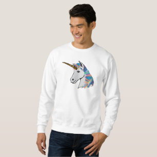 sudadera holográfica de unicornio mens